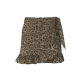 NMFVINAYA SKORT 13230555 Black LEOPARD AOP