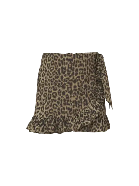 name it NMFVINAYA SKORT 13230555 Black LEOPARD AOP