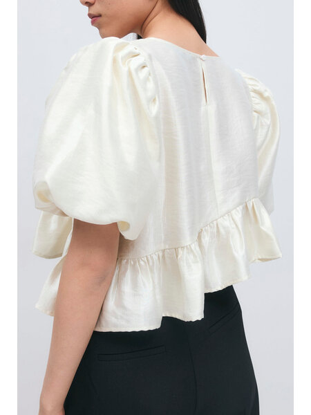 Gina Tricot Puff sleeve blouse 26786 cream