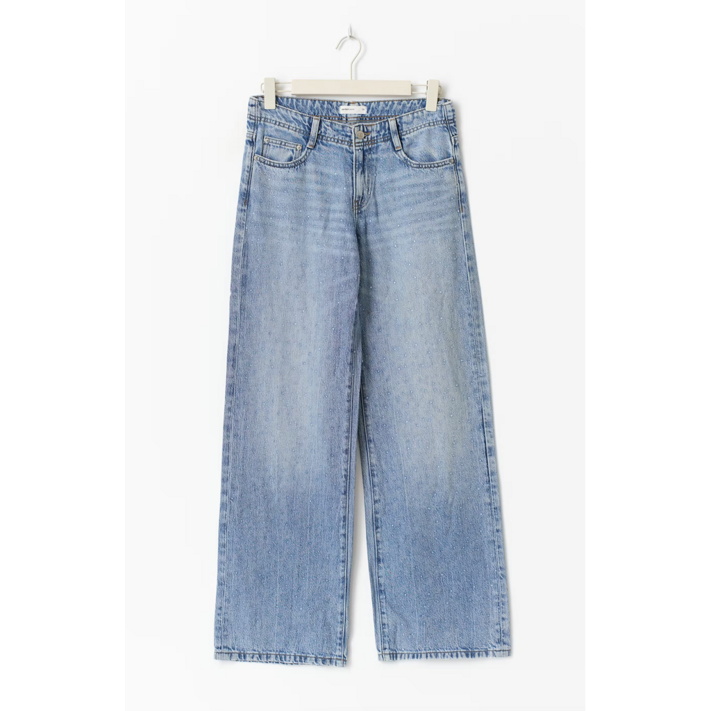 Gina Tricot Embellished jeans 26444 Mid blue