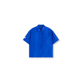 woven shiny blouse ALANA (R2508953710) 202 - cobalt