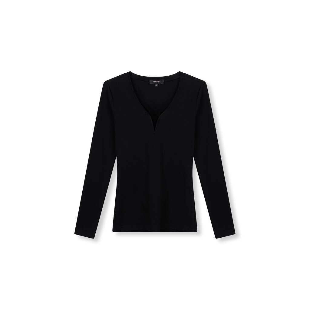 REFINED Rib top ZOHRA R2511809847 BLACK