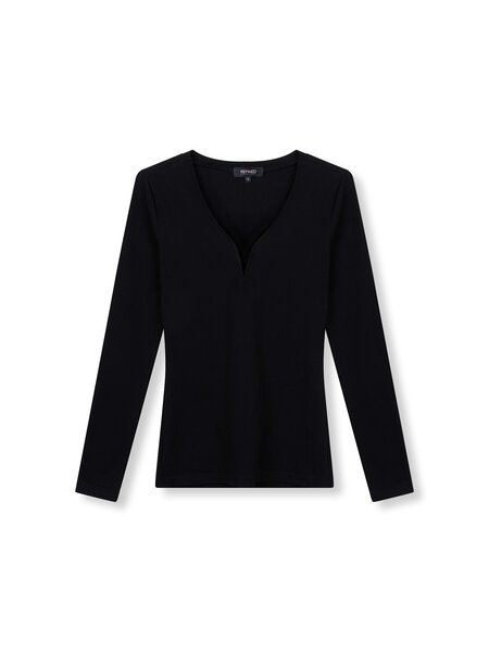 REFINED Rib top ZOHRA R2511809847 BLACK
