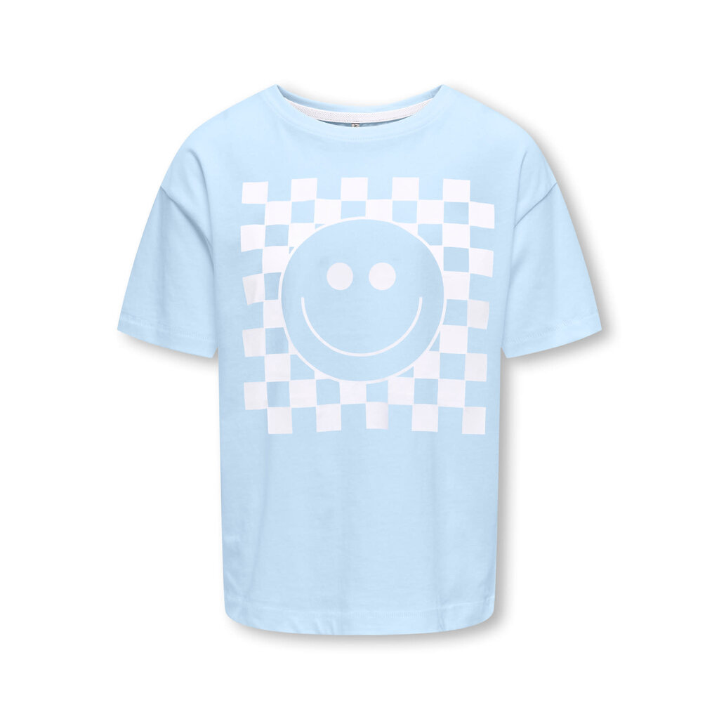 KIDS ONLY KOGCARTY LIFE S/S TEE BOX CS JRS 15375835 Cashmere Blue CheckSmiley