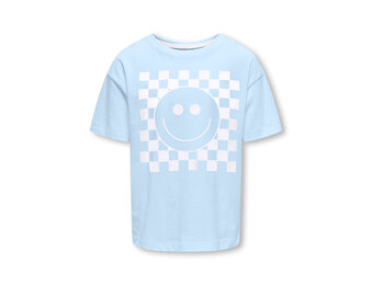 KOGCARTY LIFE S/S TEE BOX CS JRS 15375835 Cashmere Blue CheckSmiley