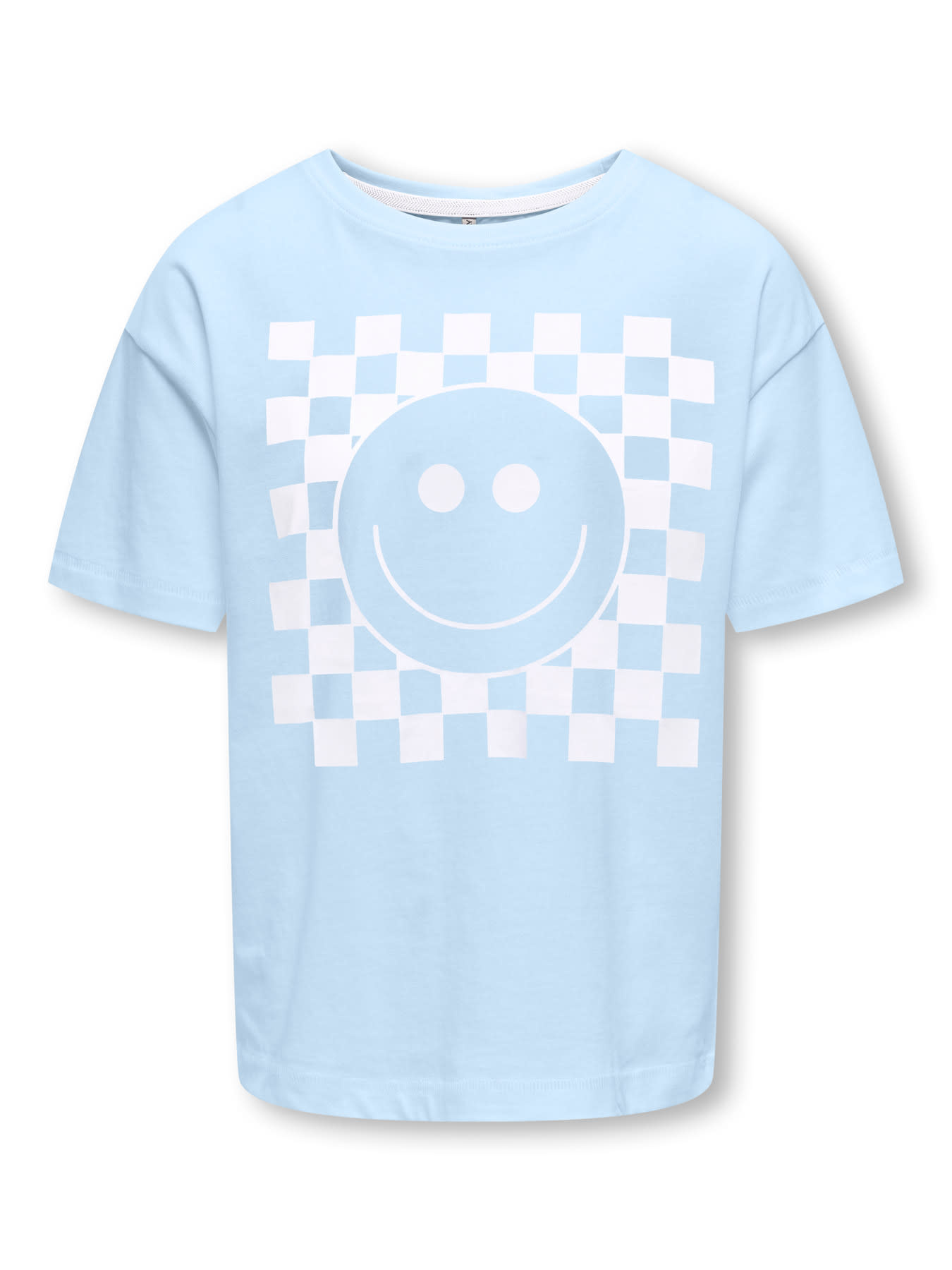 KOGCARTY LIFE S/S TEE BOX CS JRS 15375835 Cashmere Blue CheckSmiley