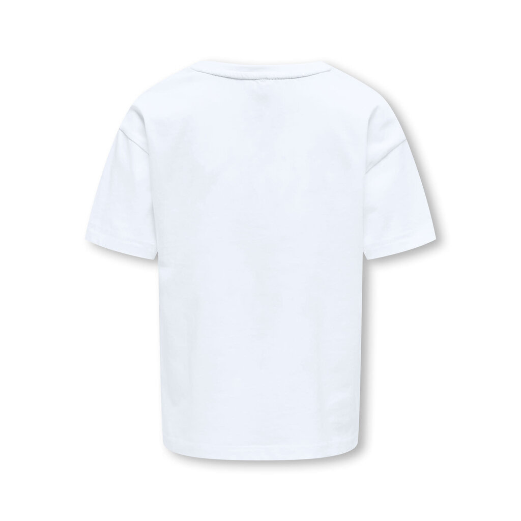 KIDS ONLY KOGCARTY LIFE S/S TEE BOX CS JRS 15375835 Bright White CheckSmiley