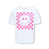 KOGCARTY LIFE S/S TEE BOX CS JRS 15375835 Bright White CheckSmiley