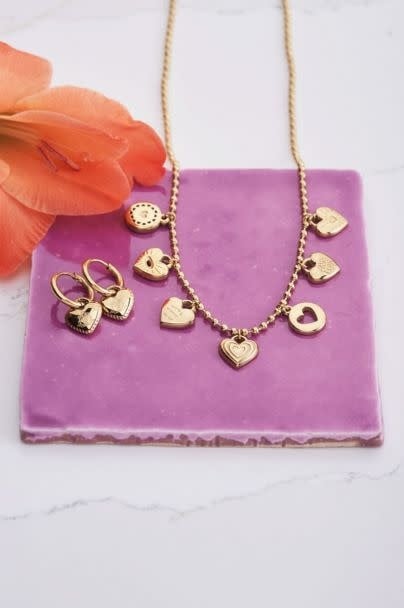 Ketting candy couture charms  MJ06294 Gold