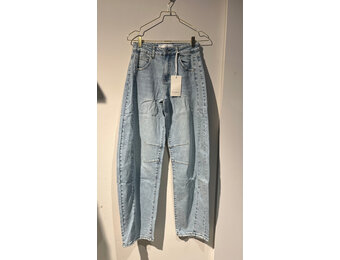 Barrel fit jeans stretch naden // light blue