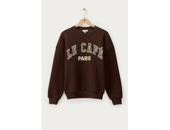 Bruine sweater "Le cafe Paris" MJ15647
