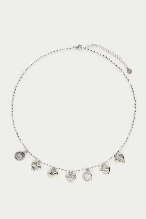 Ketting candy couture charms MJ06294 silver