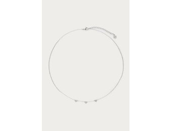 Necklace with three hearts MJ01901 Silver