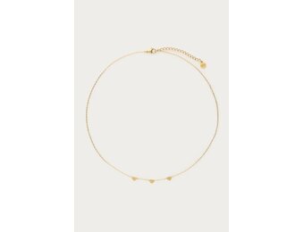 Necklace with three hearts MJ01901 Gold