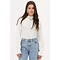  Witte kanten top met cuff MJ13264-0900