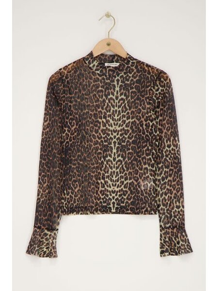 Panterprint mesh top met cuff MJ13506-1600