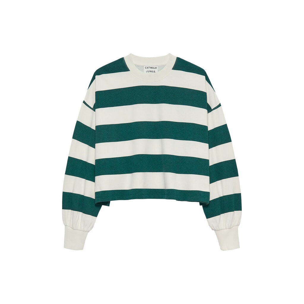 CATWALK JUNKIE Oversized striped long sleeve 2601020404 Sea Moss