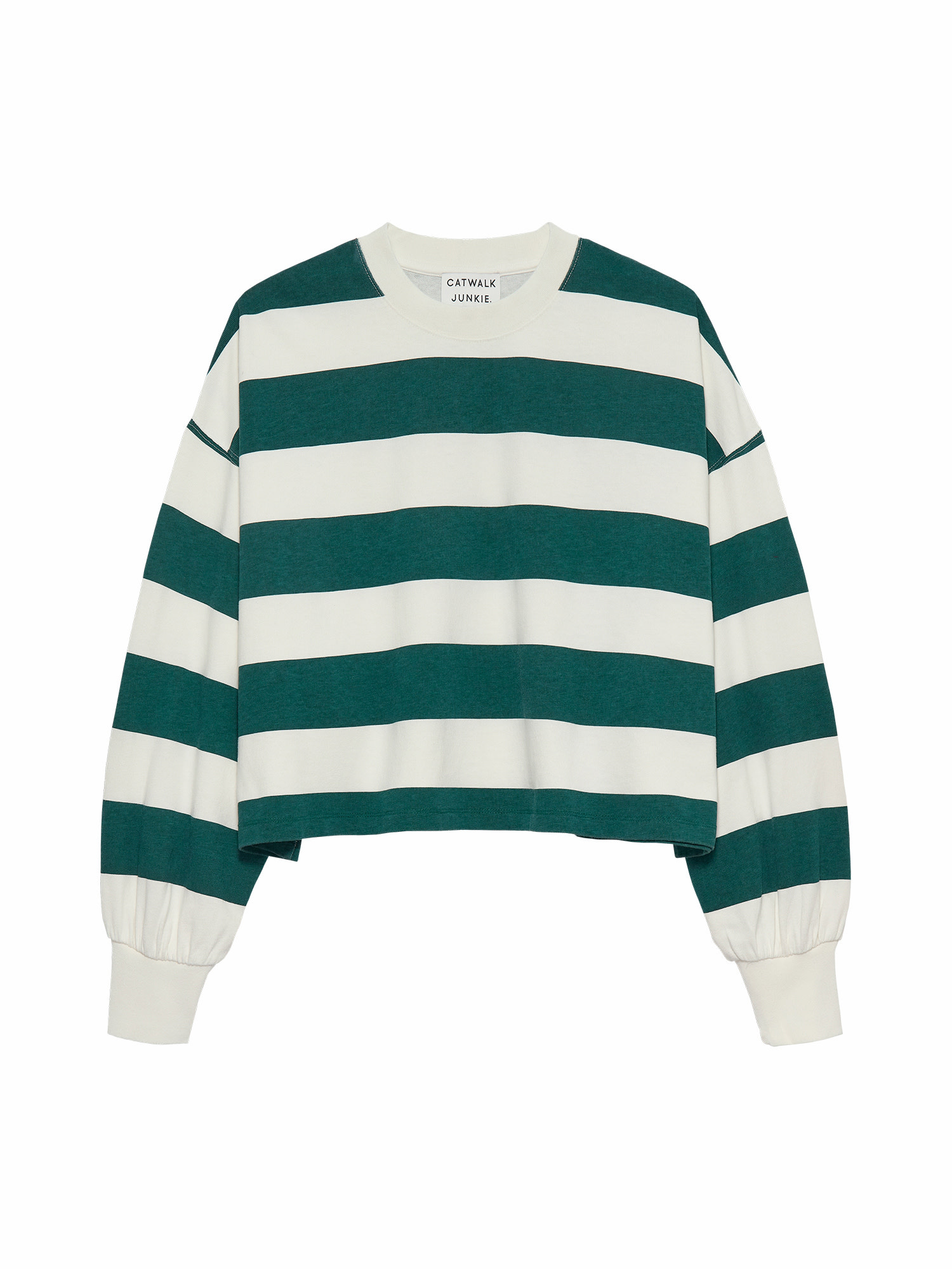 Oversized striped long sleeve 2601020404 Sea Moss
