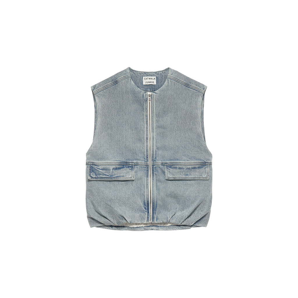 CATWALK JUNKIE Denim bodywarmer 2601022404 Light Blue