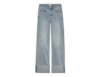 Loose fit jeans with fold 2601023202 Light Blue