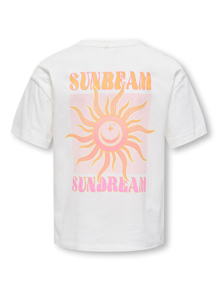 KIDS ONLY KOGRUTH SOLEI LIFE S/S TOP BOX CS JRS 15354257 Cloud Dancer Sunbeam