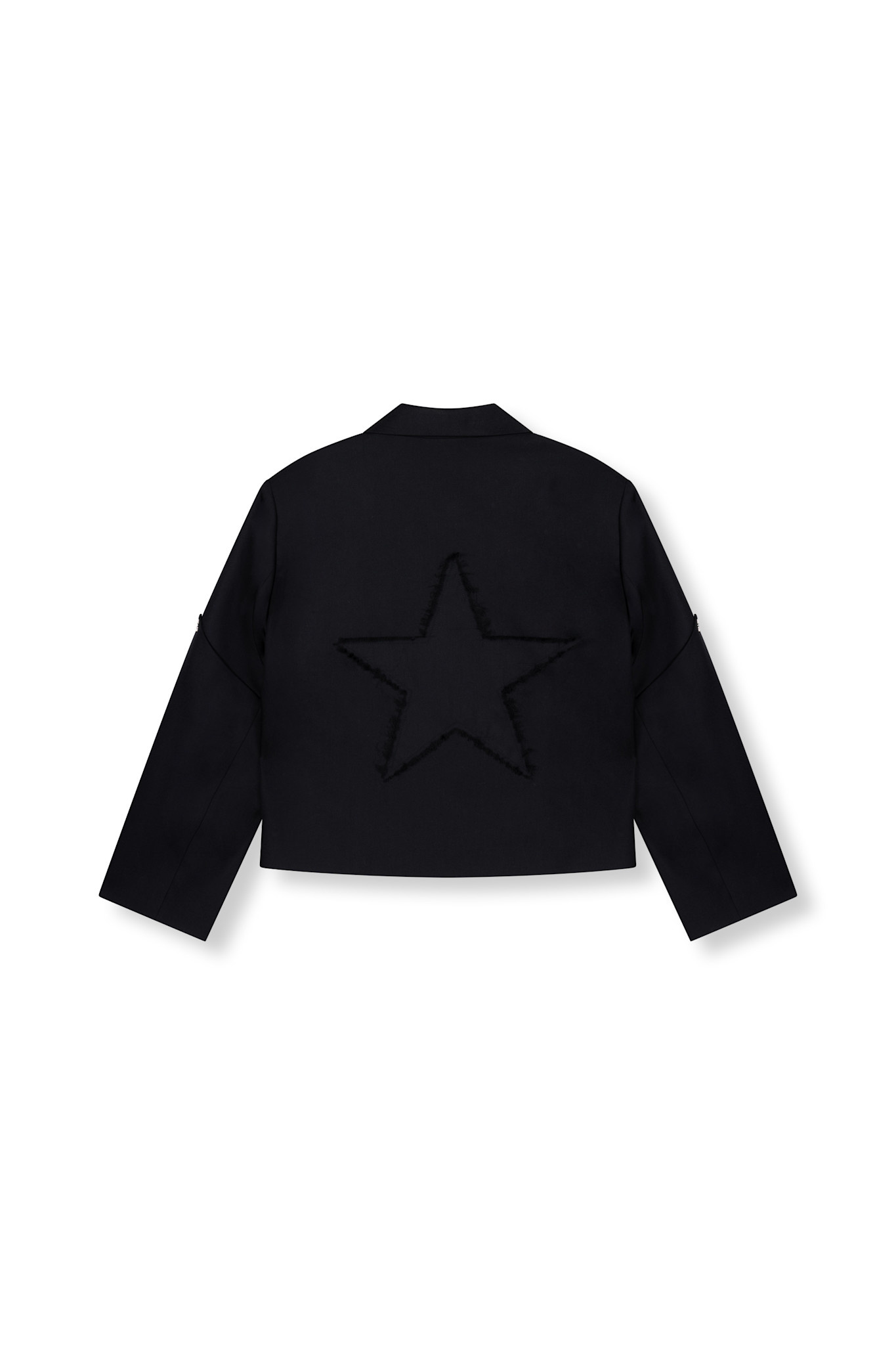 oversized star cropped blazer STAR (R2602464898) black