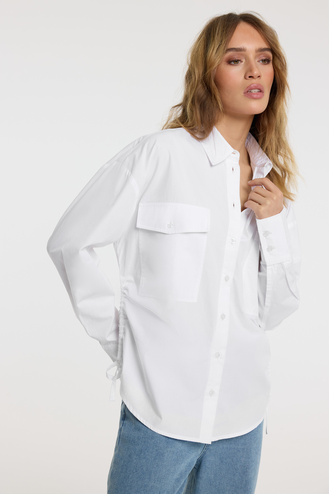 oversized side strap blouse DANIA (R2602942925) white