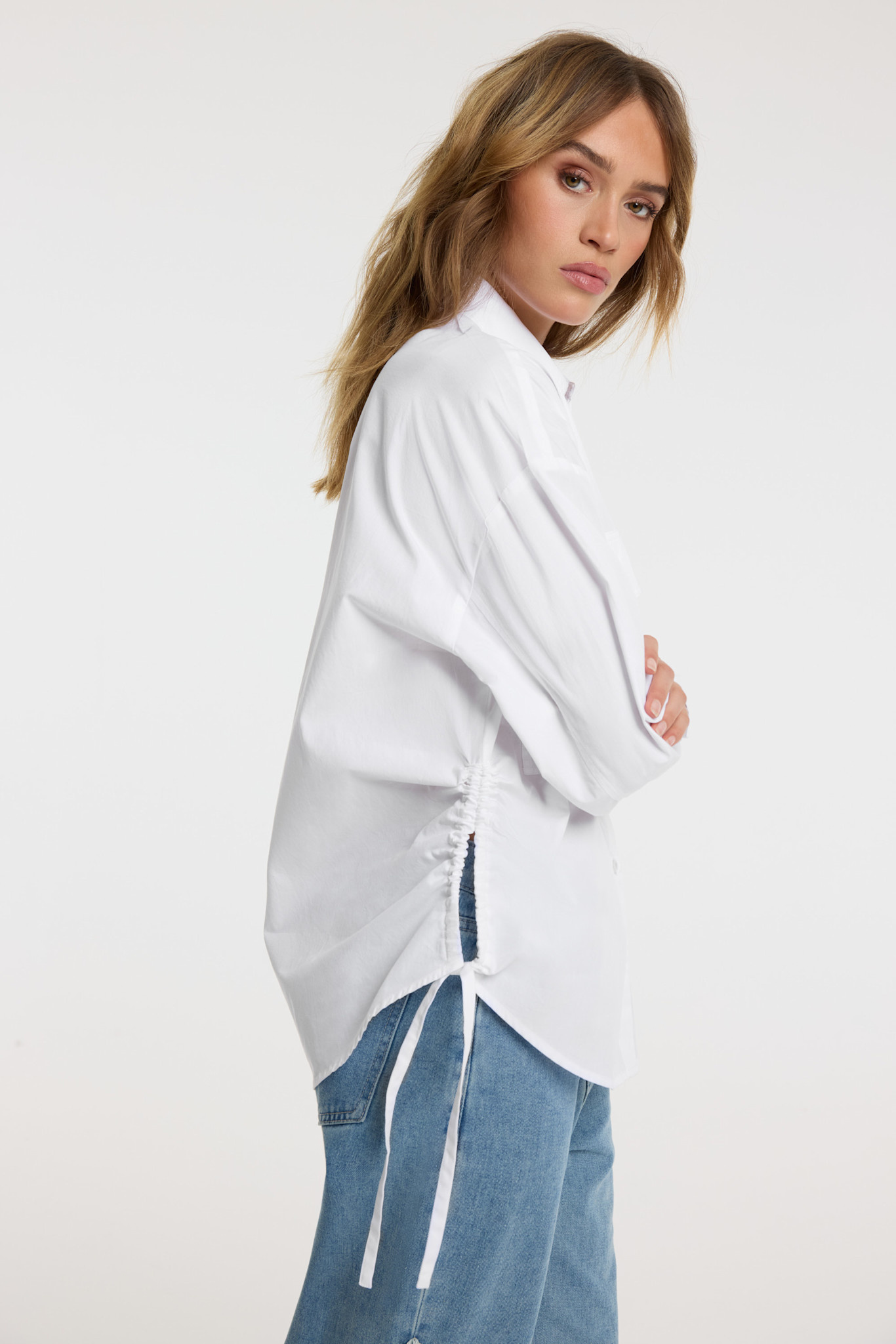 oversized side strap blouse DANIA (R2602942925) white
