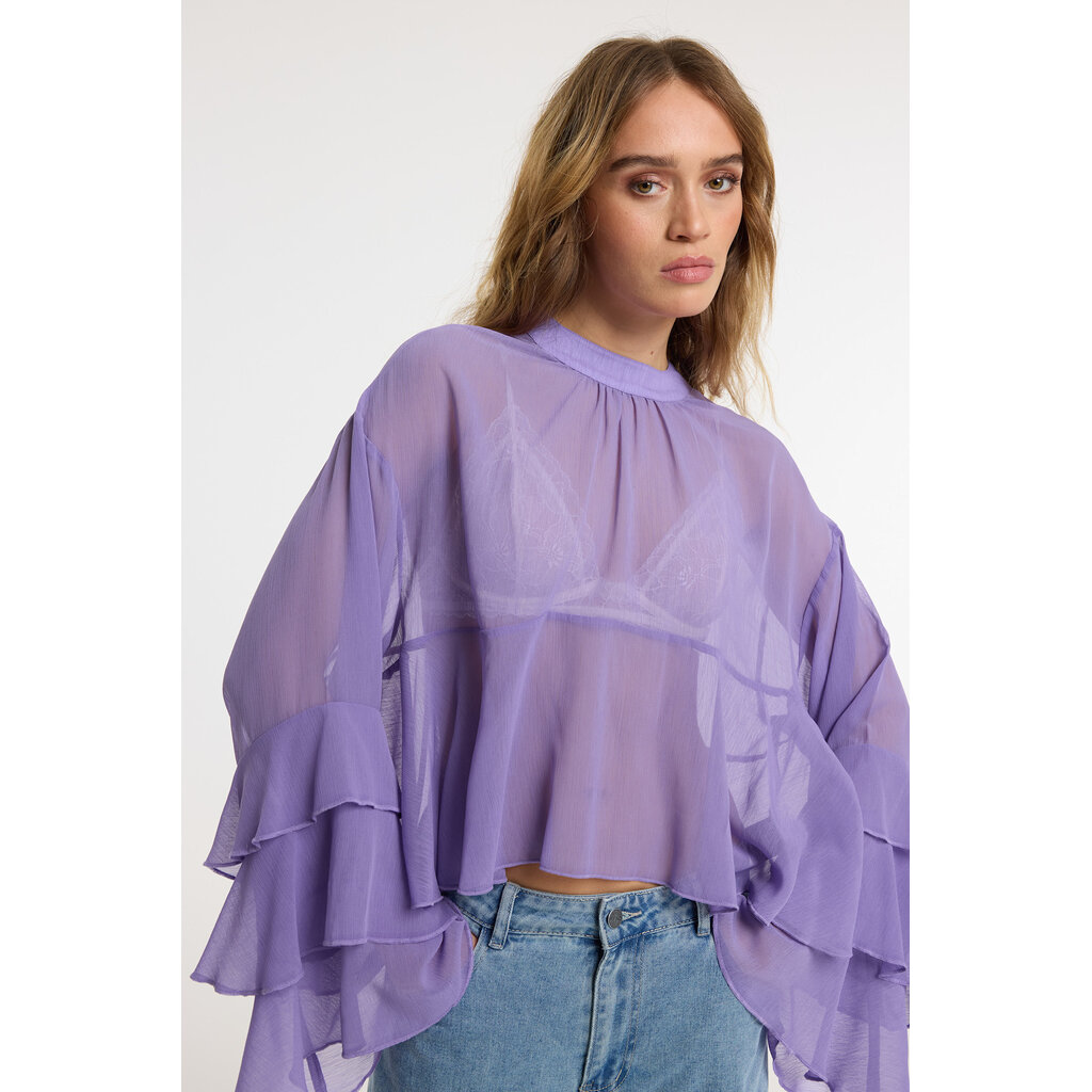REFINED romantic blouse CHARLEY (R2602855924) lilac