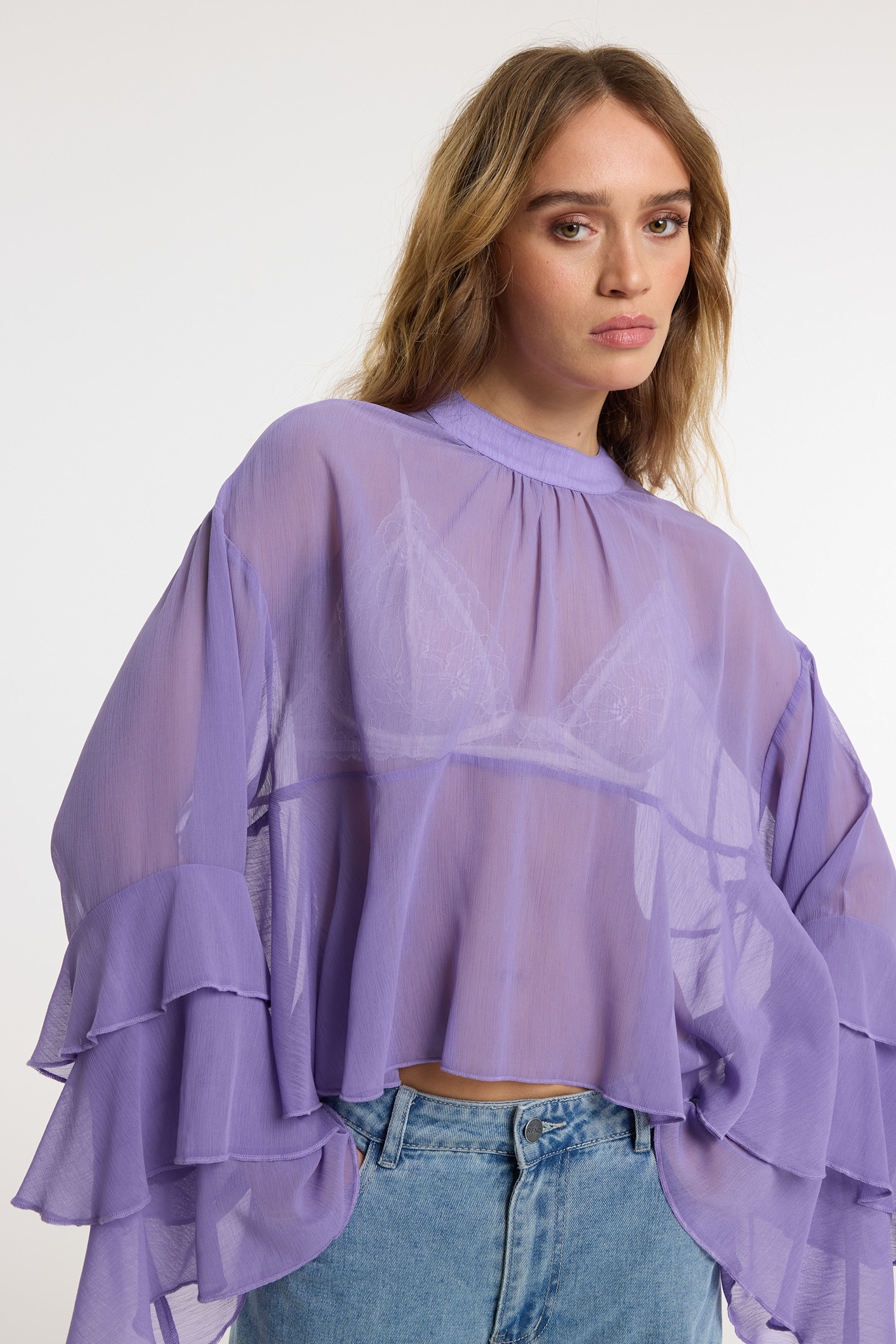 romantic blouse CHARLEY (R2602855924) lilac