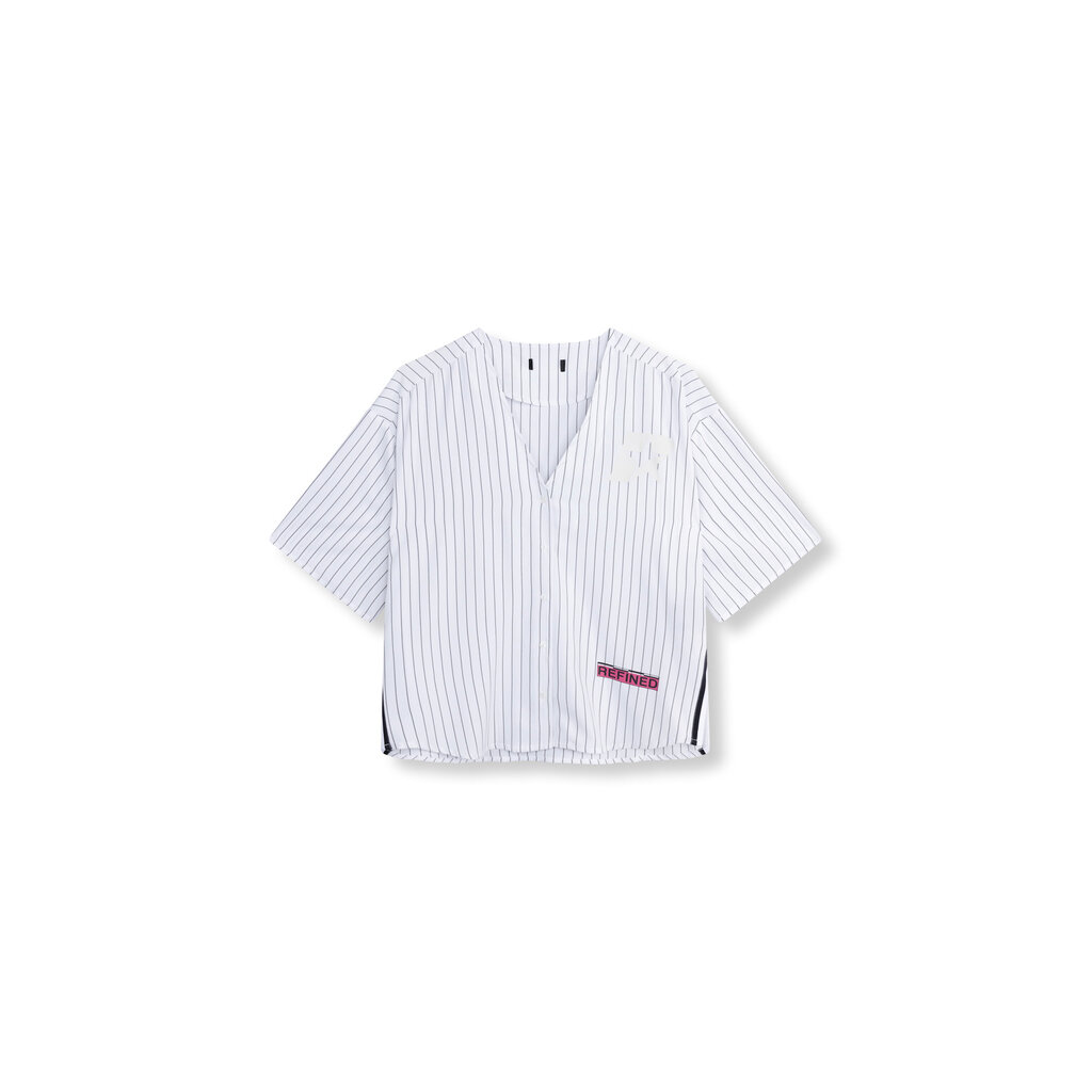 REFINED oversized baseball shirt BENNIE (R2602944911) white