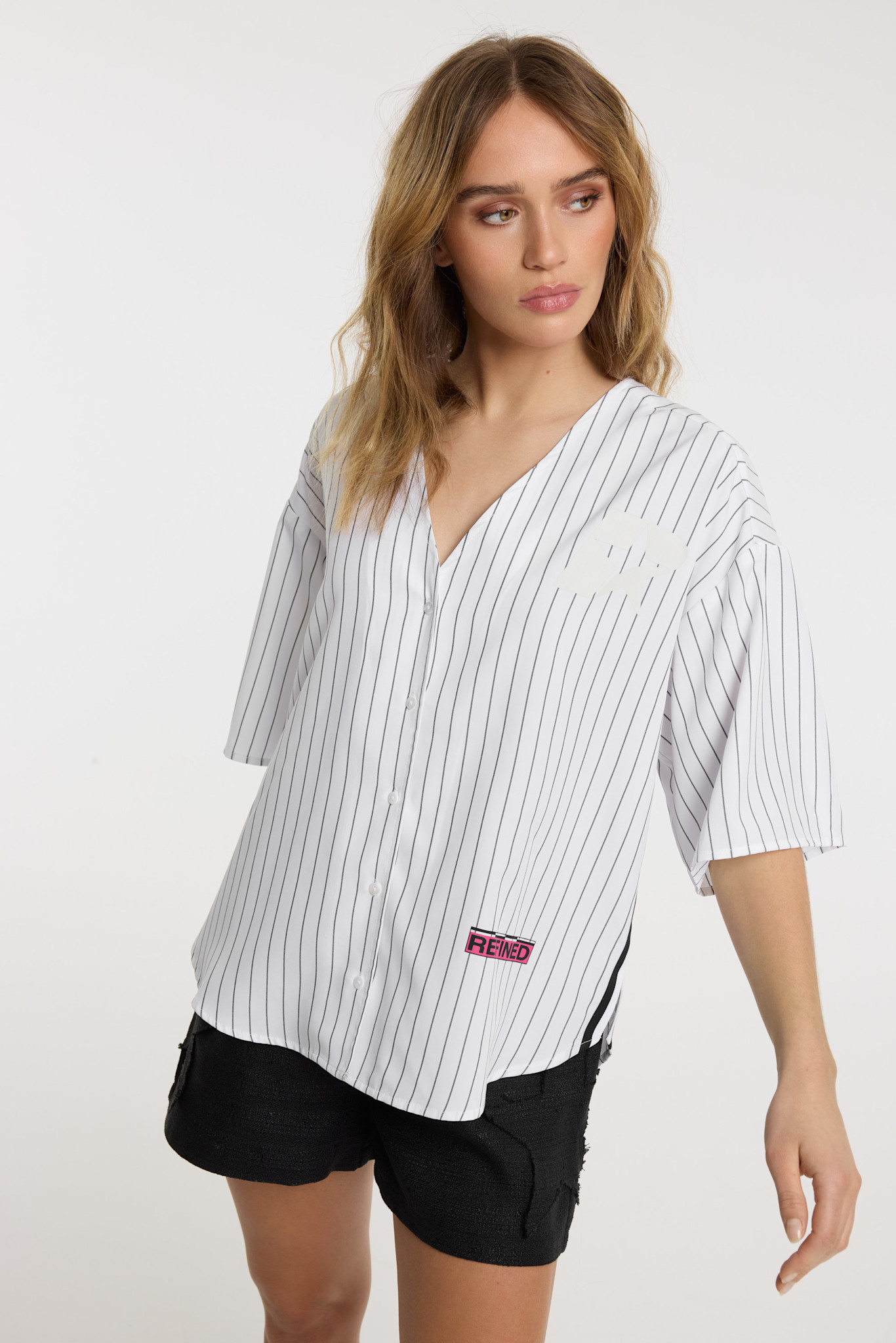 oversized baseball shirt BENNIE (R2602944911) white