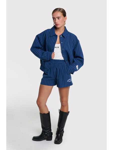 ALIX clean striped bomber (2602459551) night blue