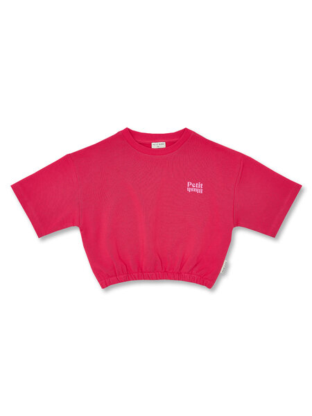 PETIT BLUSH T-Shirt Elastic Waist SS26-309 Raspberry Wine