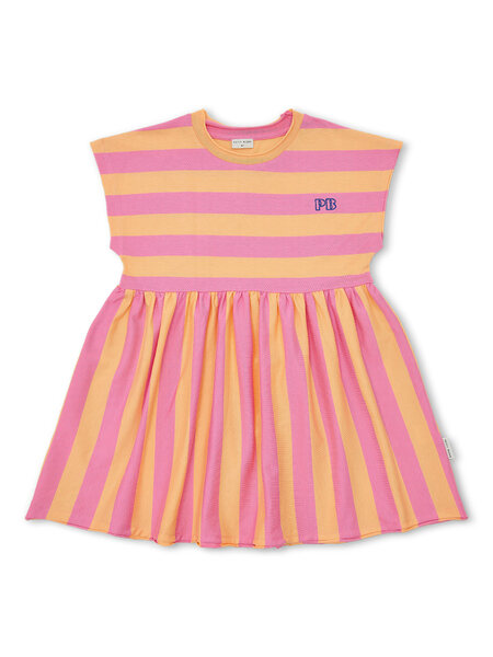 PETIT BLUSH Stripe Dress SS26-702 Cashmere Rose/Peach Cobbler