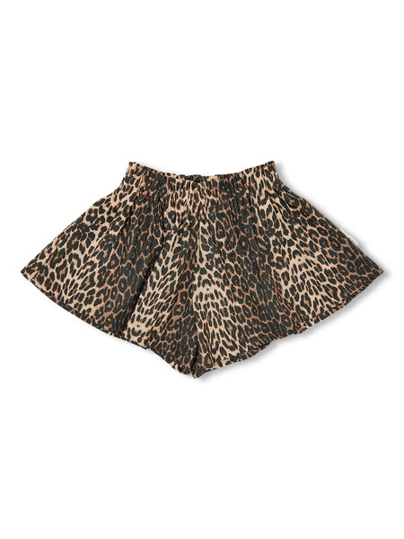 PETIT BLUSH Ruffle Short SS26-606 Leopard AOP