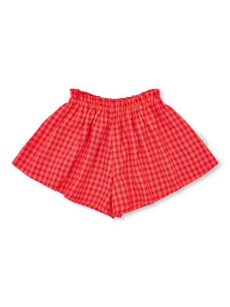 PETIT BLUSH Ruffle Short SS26-607 Check Red