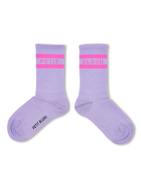 PETIT BLUSH Sport Socks SS26-022 Violet / Neon Pink