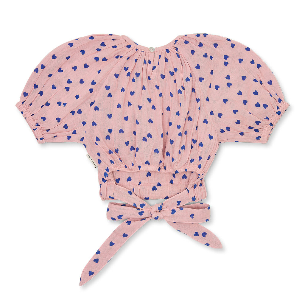 PETIT BLUSH Adele Blouse SS26-208 Candy Hearts AOP