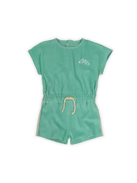 Terry sport jumpsuit  S25-1781 Botanical green