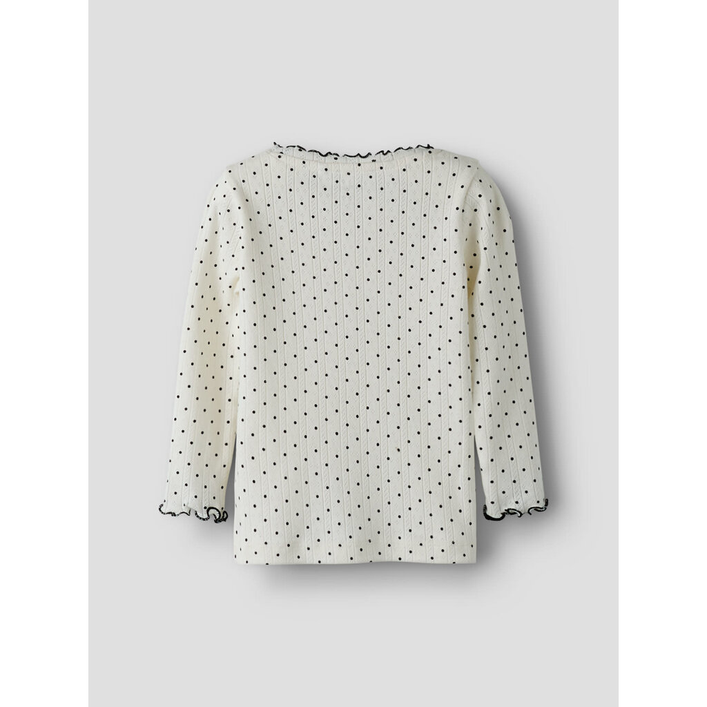 name it NMFTANIA LS SLIM TOP 13258575 Cloud Dancer
