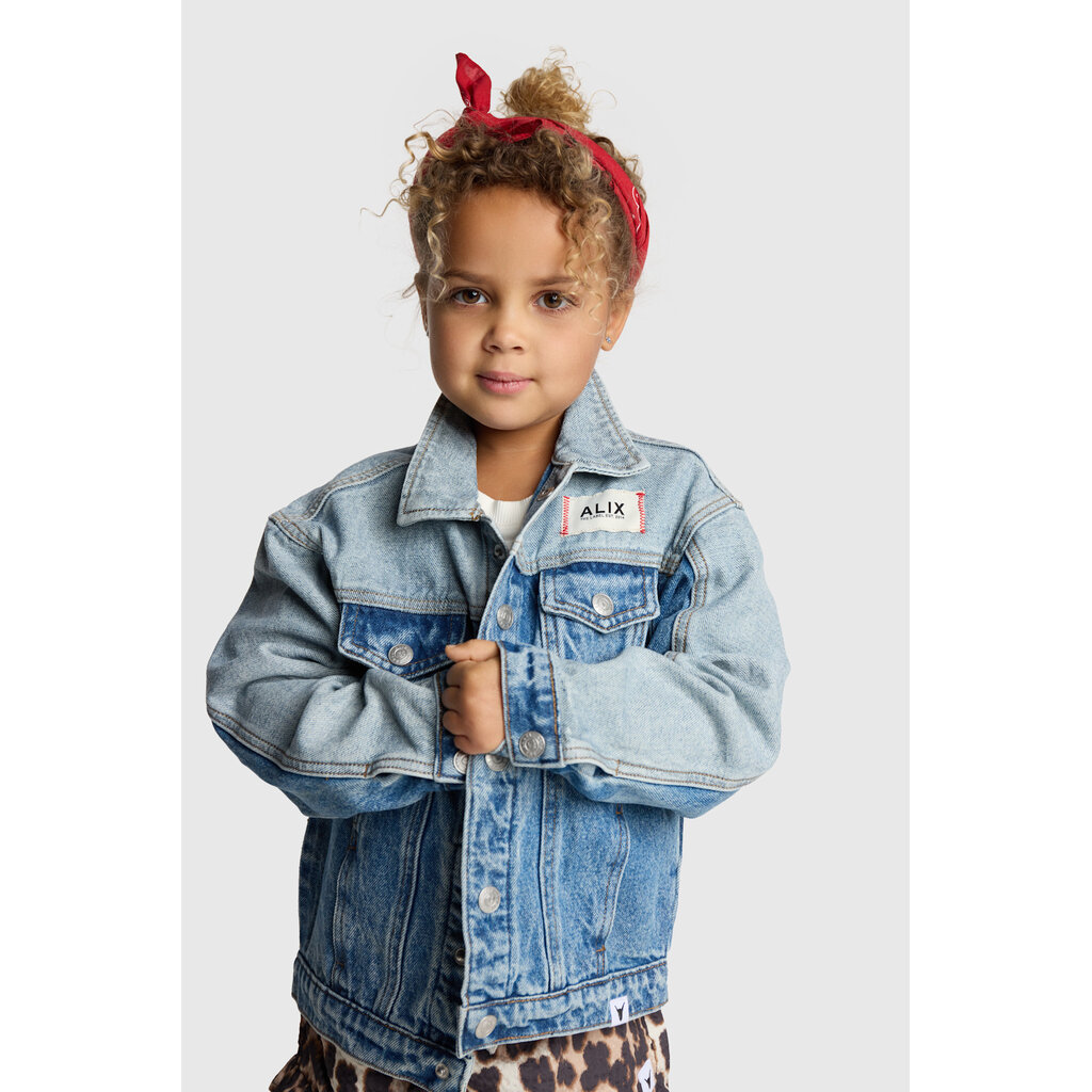 ALIX mini colour block denim jacket 62603470452