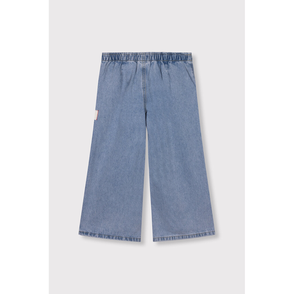 ALIX mini wide leg flowy denim pants 62603198457  light blue