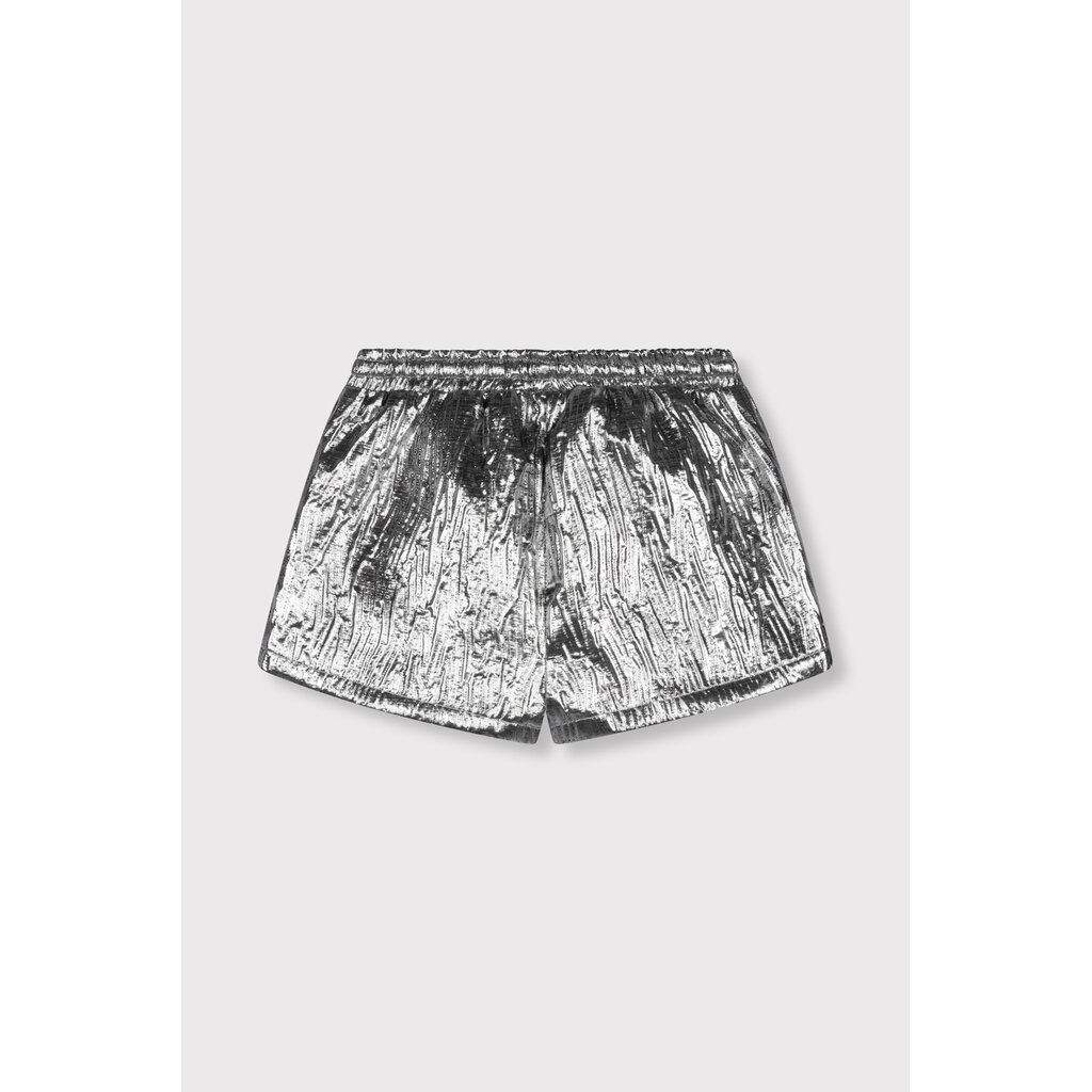 ALIX mini woven silver shorts 62603157502