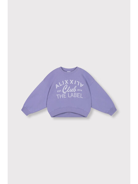 ALIX mini ALIX club print sweater 62603873486  lilac