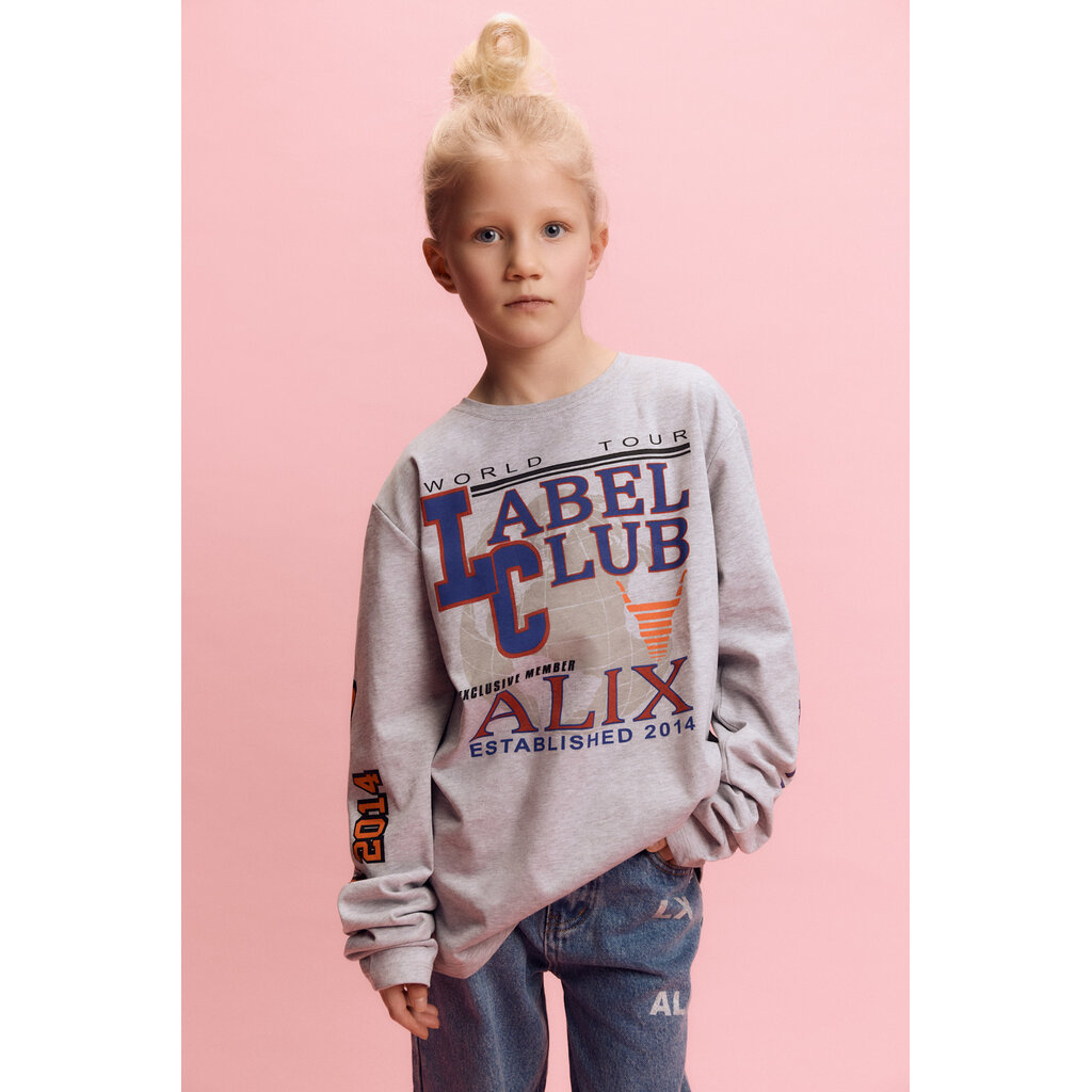 ALIX mini fancy artwork long sleeve 62603879492 light grey melange