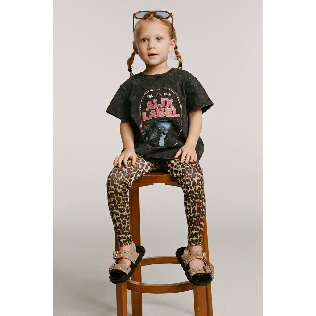 ALIX mini band t-shirt 62603819498 charcoal grey