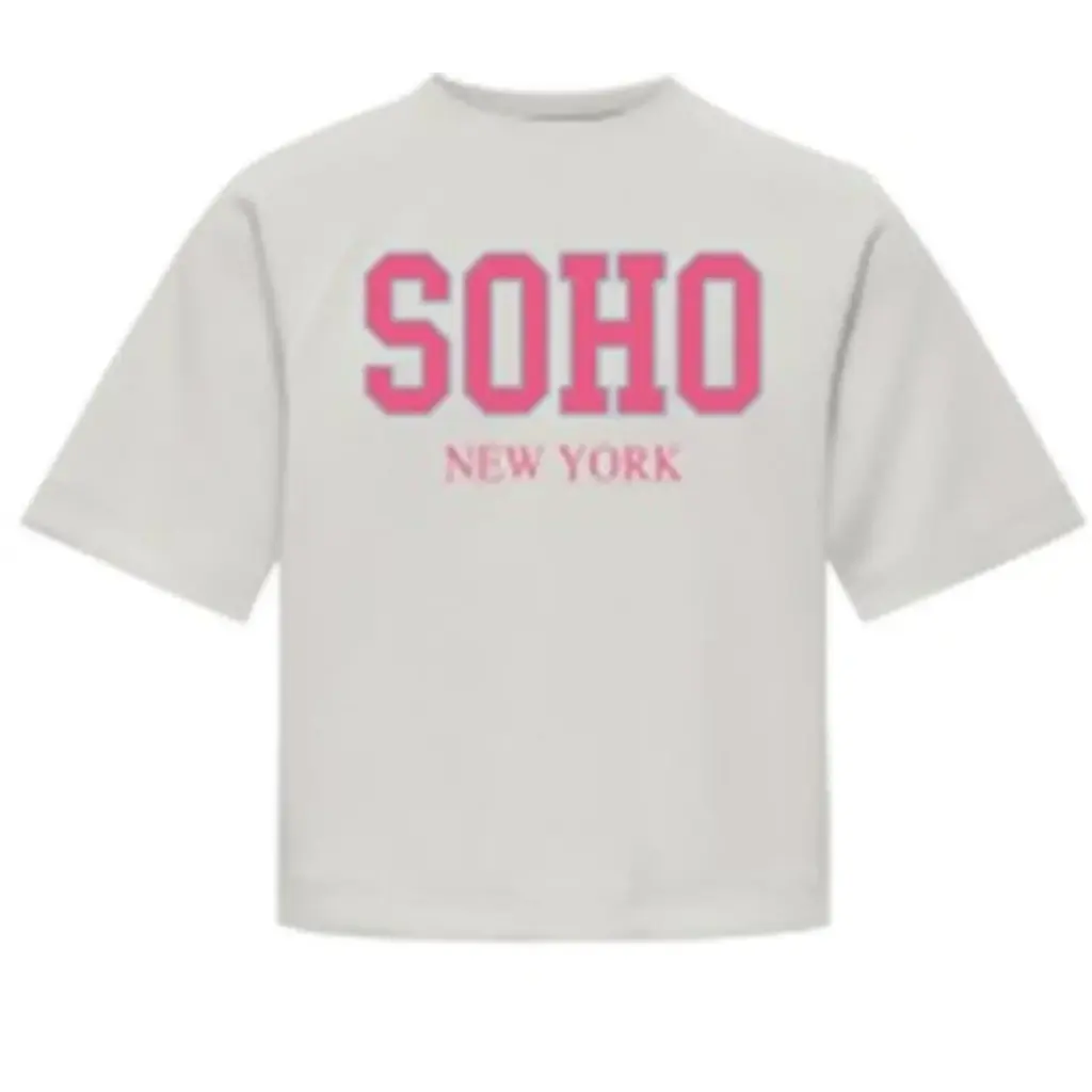 KIDS ONLY KOGDITTA LIFE SOHO S/S UB CS SWT 15375847 Cloud Dancer SOHO New York/Tiger Lily