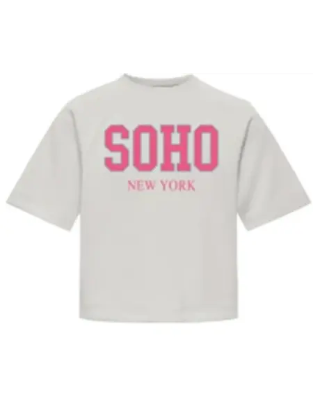 KIDS ONLY KOGDITTA LIFE SOHO S/S UB CS SWT 15375847 Cloud Dancer SOHO New York/Tiger Lily