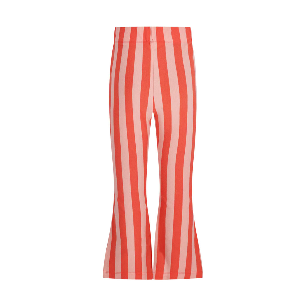 The New Chapter flared pants Nena D602-5610-947 Red Pink Stripes